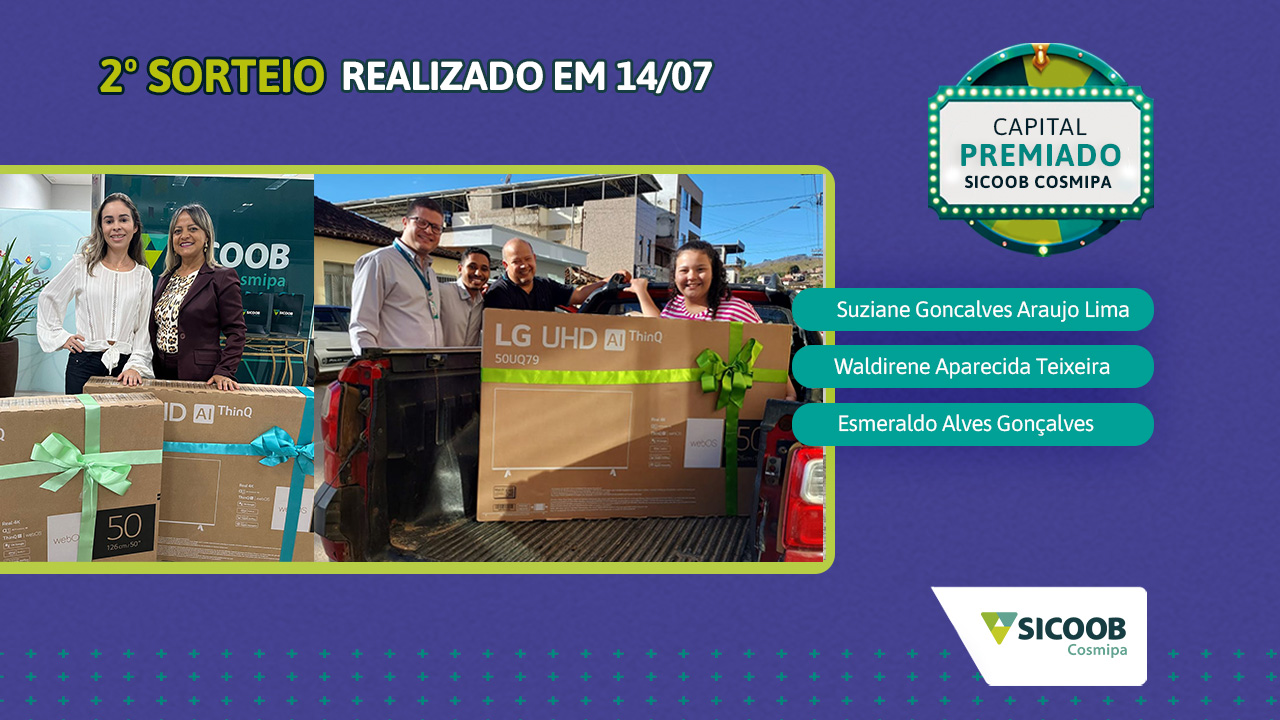 Ganhadores Segundo Sorteio